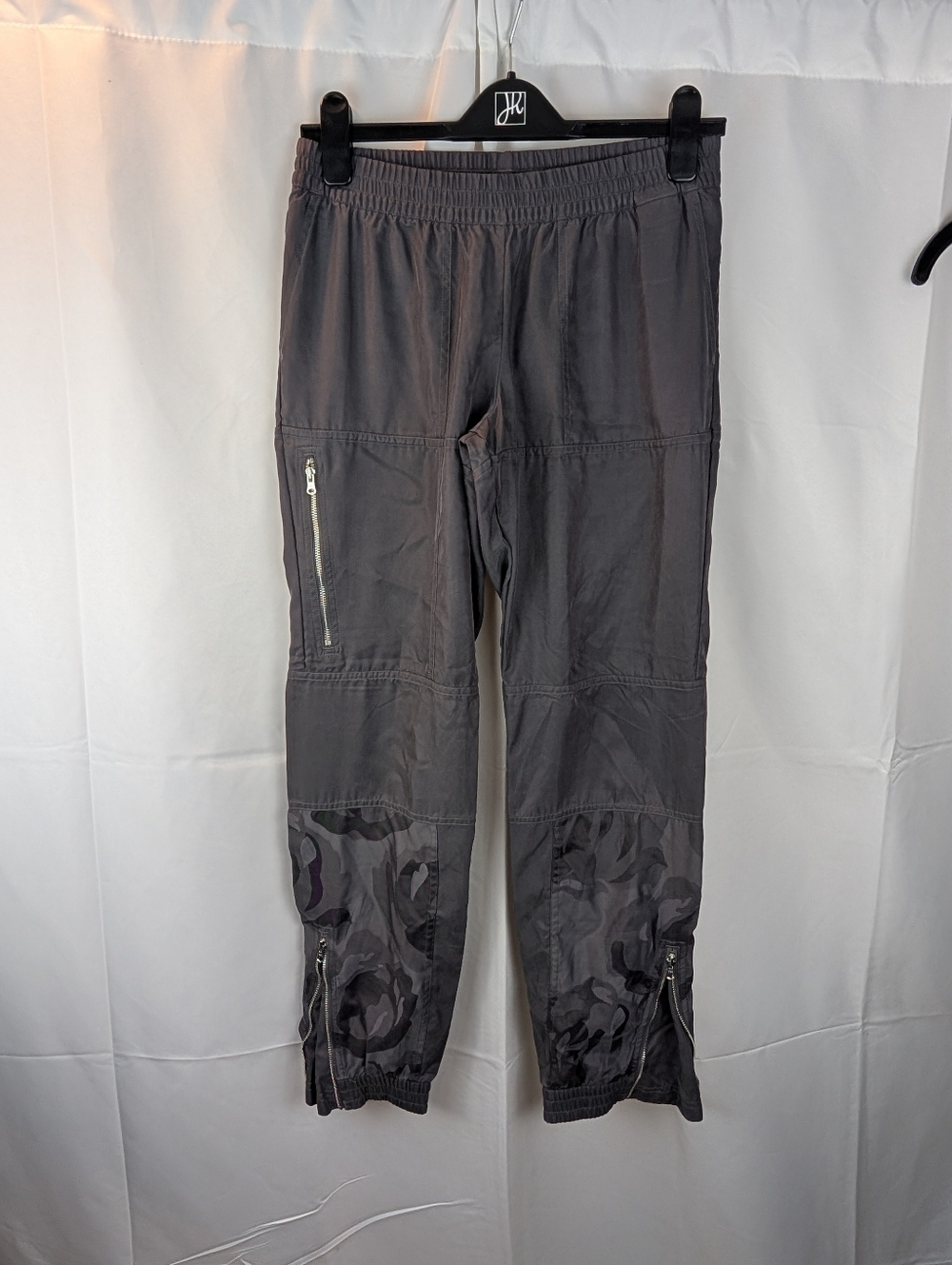 Stella McCartney For Adidas Gray Cargo Joggers with Camo Detail Size S In EUC